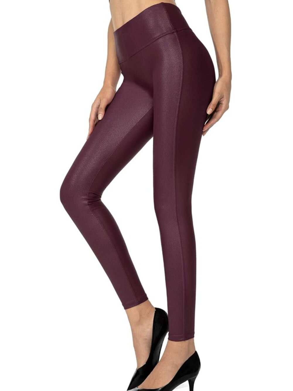 Stylish Women's Faux Leather Leggings 25.5''/27'' - Trendy, Comfortable Fit